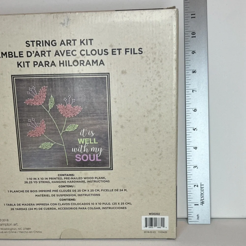 Hampton Art String Art Kit It Is Well With My Soul WD0202